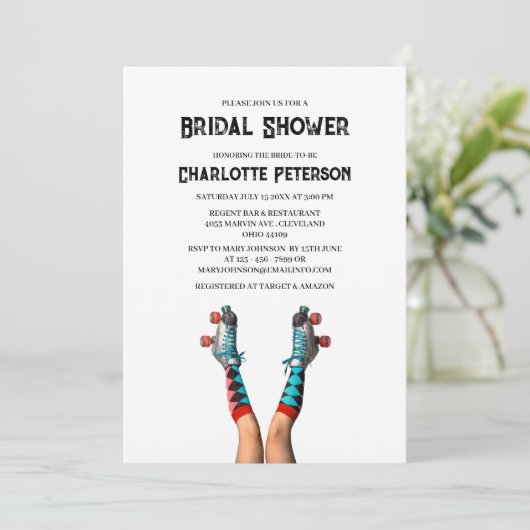 ディスコインスパイアブライダルシャワー 招待状 (スタンド正面)