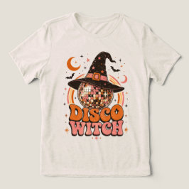 ディスコウィッチ レトロハロウィンディスコボールグラフィック トライブレンドTシャツ