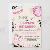 ディスコウエスタンファースト誕生日 招待状 (正面)