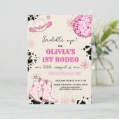 ディスコウエスタンファースト誕生日 招待状 (スタンド正面)