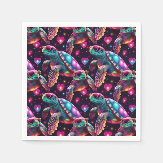 ディスコウミガメ スタンダードカクテルナプキン (正面)