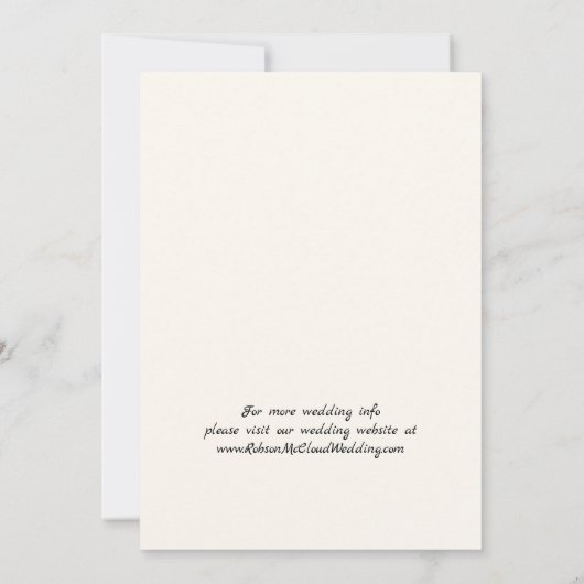 ディスコエレガントウェディング日付カードを保存 招待状 (裏面)