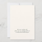 ディスコエレガントウエディングの日付を保存 招待状 (裏面)