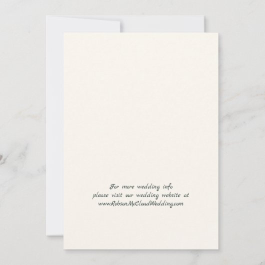 ディスコエレガントウエディングの日付を保存 招待状 (裏面)