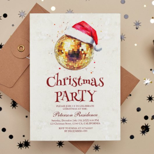 ディスコエレガントボール大晦日パーティー 招待状