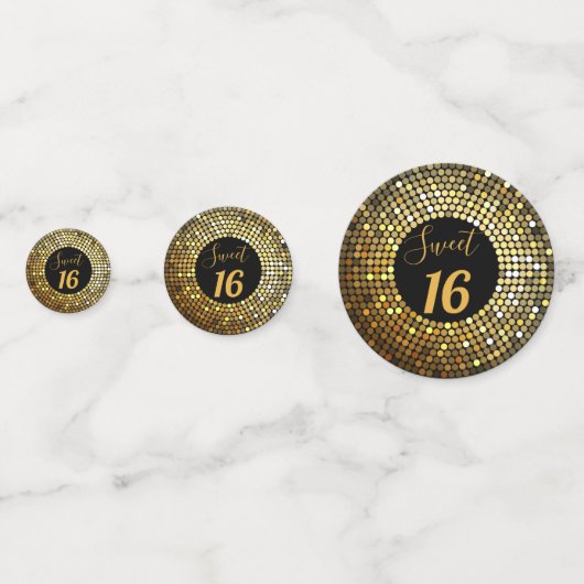 ディスコエレガント王室のデザイン コンフェッティ (裏面)