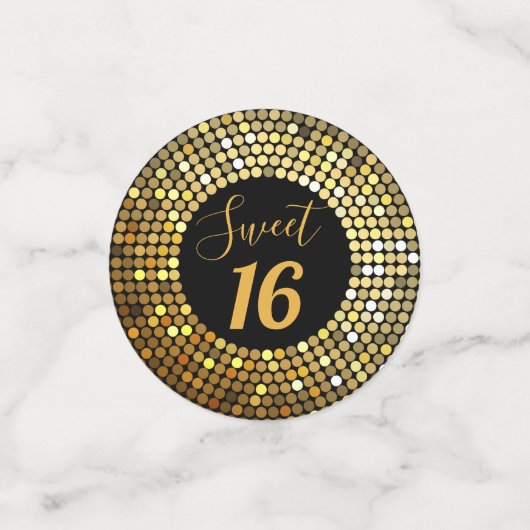 ディスコエレガント王室のデザイン コンフェッティ (スモール正面)