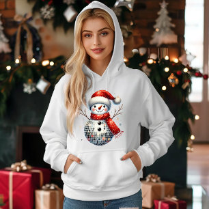 ディスコエレガント雪だるま   クリスマスウィンタービベス パーカ