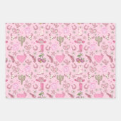 ディスコカウガールウェスタンパターン ラッピングペーパーシート (正面)