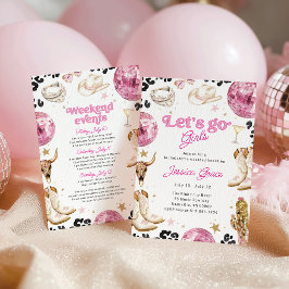 ディスコカウガールピンク ナッシュビル ブライズウィークエンド 招待状