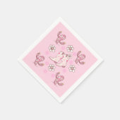 ディスコカウガールブーツとサボテン スタンダードカクテルナプキン (角)