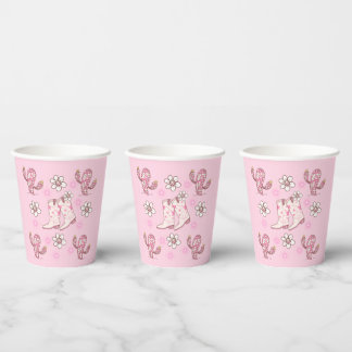 ディスコカウガールブーツ＆カクタスコーヒー 紙コップ