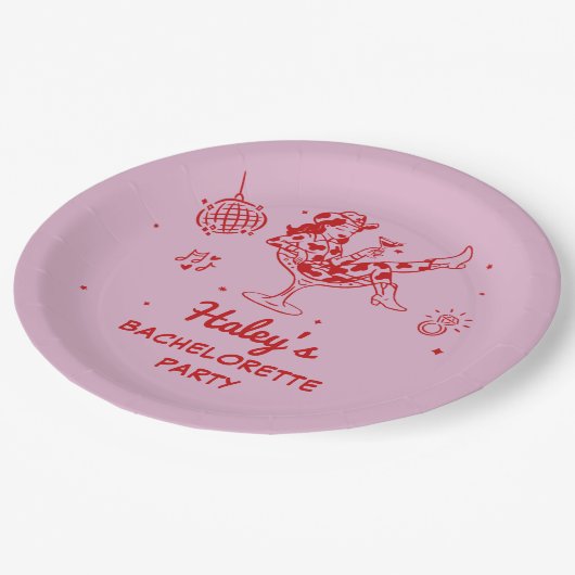 ディスコカウガールロデオバチェロレッテウィークエンド ペーパープレート (アングル)