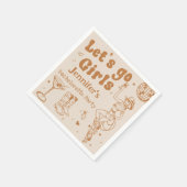 ディスコカウガールロデオバチェロレッテパーティーナプキン スタンダードカクテルナプキン (角)