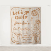 ディスコカウガールロデオ独身最後の週末 タペストリー (正面)