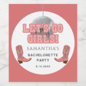 ディスコカウガール独身最後の夜 ワインラベル (シングルラベル)