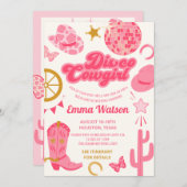 ディスコカウガール独身最後の夜 招待状 (正面/裏面)