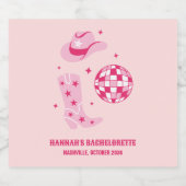 ディスコカウガール独身最後の女友達パーティーシャンパンラベル スパークリングワインラベル (シングルラベル)