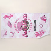 ディスコカウガール独身最後の週末パーティー ビーチタオル (正面)