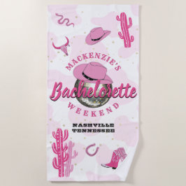 ディスコカウガール独身最後の週末パーティー ビーチタオル