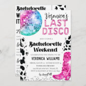 ディスコカウガール独身最後の週末招待状 招待状 (正面/裏面)