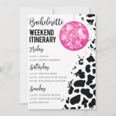 ディスコカウガール独身最後の週末招待状 招待状 (裏面)