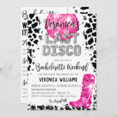 ディスコカウガール独身最後の週末招待状 招待状 (正面/裏面)