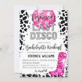 ディスコカウガール独身最後の週末招待状 招待状