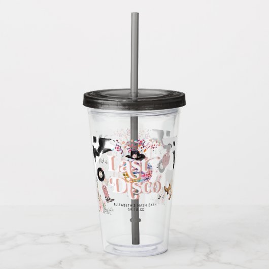 ディスコカウガール ナッシュビルピンクロデオ|バチェロレッテ アクリルタンブラー (正面)
