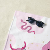 ディスコカウガール・バチェロレッテ・ウィークエンド・パーティー ビーチタオル (インサイチュ)