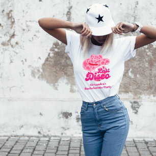 ディスコカウガール ピンクロデオ バチェロレッテパーティー Tシャツ