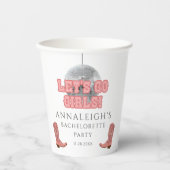 ディスコカウガール　レッツゴーガールズ　バチェロレッテパーティー 紙コップ (正面)