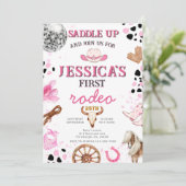 ディスコカウガール・ロデオ・バースデー・招待状 招待状 (スタンド正面)