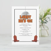 ディスコカウボーイ40th誕生日パーティー 招待状 (スタンド正面)