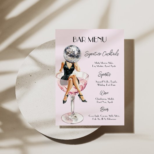 ディスコカクテルガールバーメニューカスタム