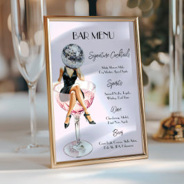 ディスコカクテルガールバーメニューカスタム