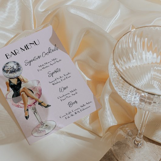 ディスコカクテルガールバーメニューカスタム