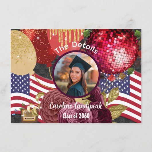 ディスコカスタムパーティー写真詳細 エンクロージャーカード (正面)