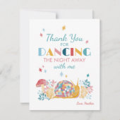 ディスコカタツムリ誕生日パーティー サンキューカード (正面)