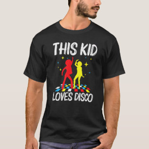 ディスコカッコいいボ子供へイズ70s 80sナイトクラブ音楽D Tシャツ