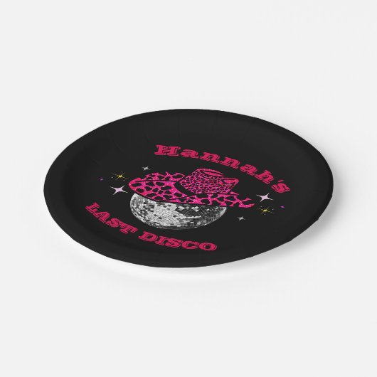 ディスコカッコいい女性のカーボーイバチェロレッテ PartyPaper Pl ペーパープレート (アングル)