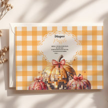 ディスコカボチャのパッチ赤ちゃんシャワーラッフルおむつ