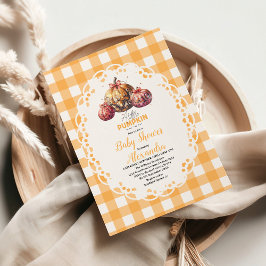 ディスコカボチャのパッチ赤ちゃんシャワー 招待状