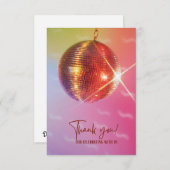 ディスコカラフルカードサンキューボール サンキューカード (正面/裏面)