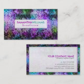 ディスコカラフルグリッターボーティシアンカード 名刺 (正面/裏面)