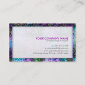 ディスコカラフルグリッターボーティシアンカード 名刺 (裏面)