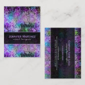 ディスコカラフルグリッター&スパークルズ 名刺 (正面/裏面)