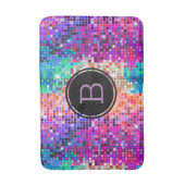 ディスコカラフルグリッター バスマット (正面縦)