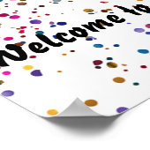 ディスコカラフルボーリング1985 40th誕生日パーティー ポスター (角)