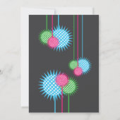 ディスコカラフルボールパーティー 招待状 (裏面)